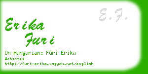 erika furi business card
